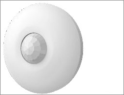 Stropni bežični detektor sa dometom detekcije 12m / 360°. Frekvencija 868MHz